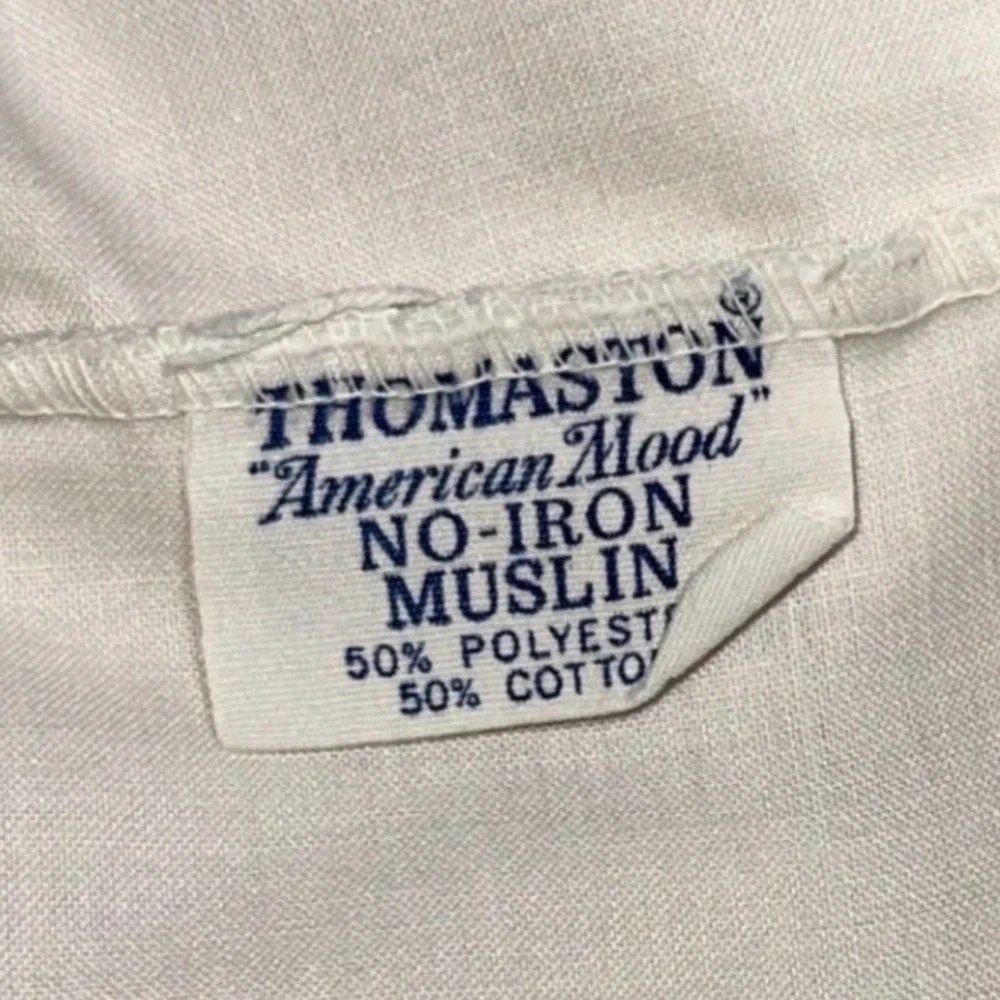 Vintage Thomaston American Mood Pink Floral Muslin Pillowcase Set of 2 No Iron